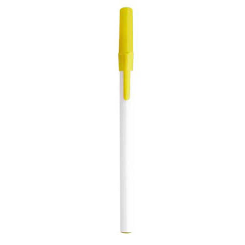 Bolígrafo de Plástico con Tapa de Color