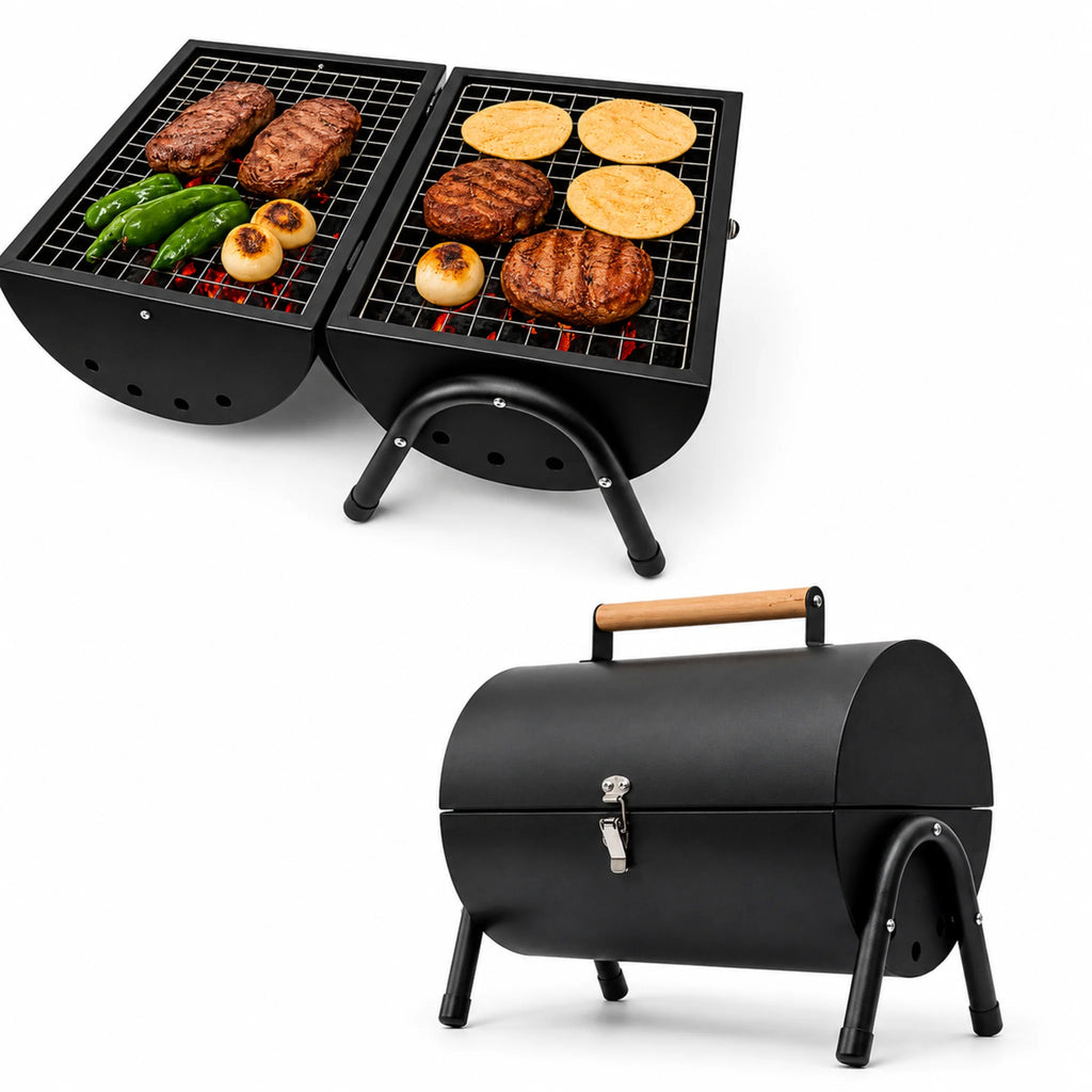 Mini Asador portátil con doble cara