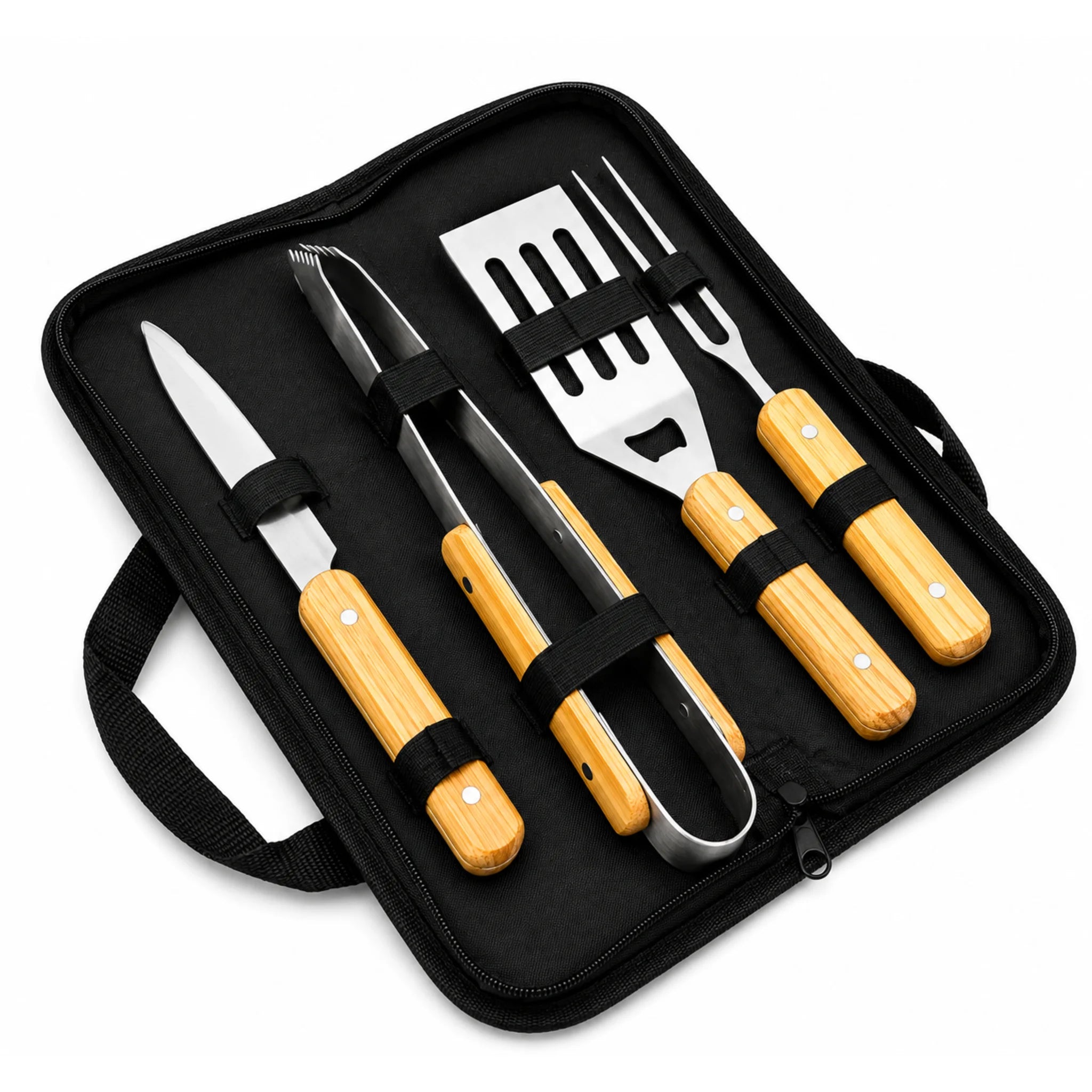 Estuche con set para preparar carne asada