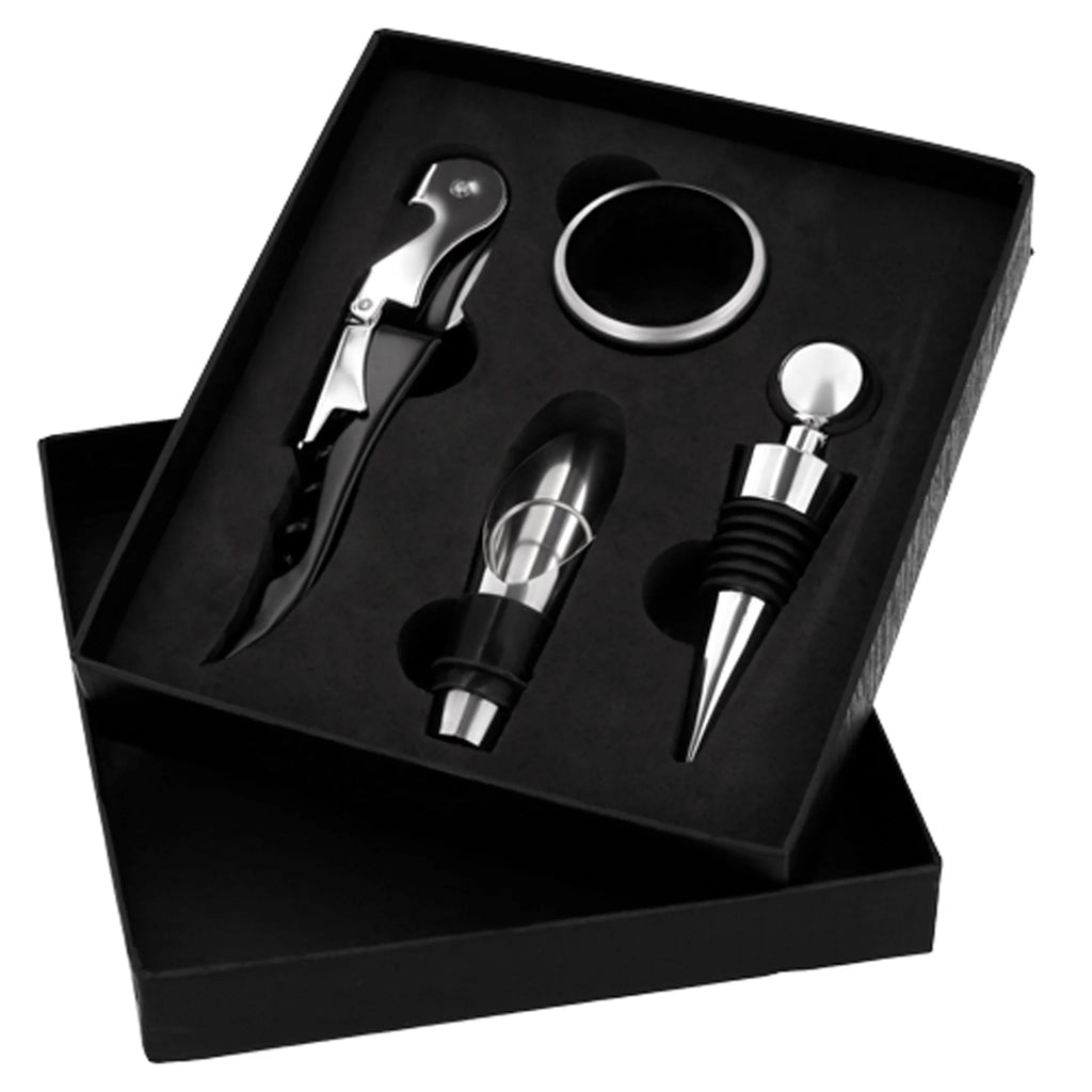 Set para Vino con 4 Accesorios