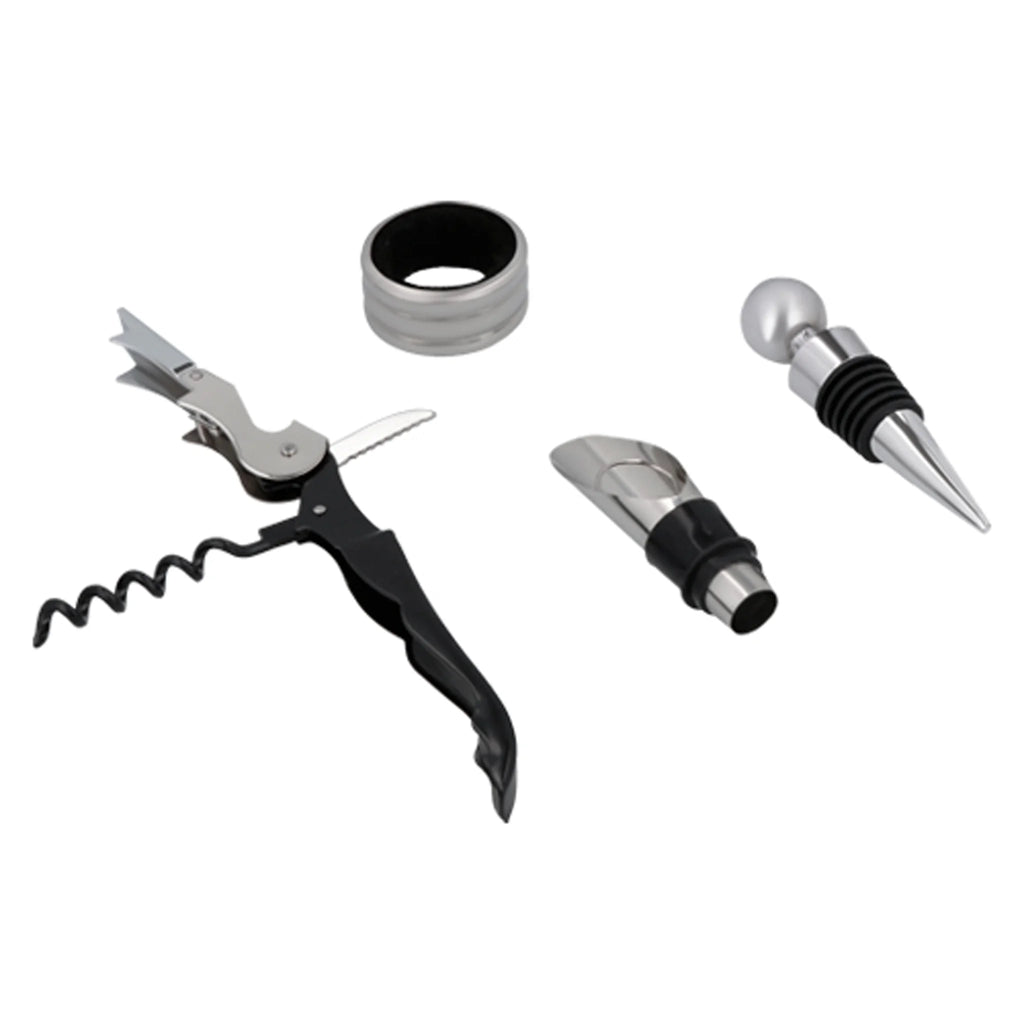 Set para Vino con 4 Accesorios