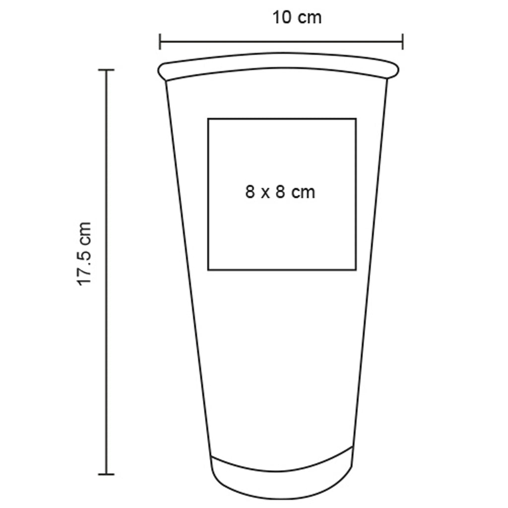 Vaso de Plástico con Acabado Frost Degradado